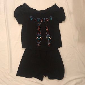 Parker off the shoulder romper